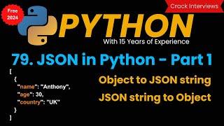 How to use JSON in Python - Part 1 | json.dumps() | json.loads()