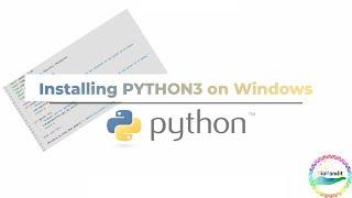 A guide to download and install specific version of python in Windows.