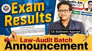 CA Inter Law Audit New Batch Announcement | January 2026 | CA Siddharth Agarwal