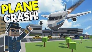 HUGE AIRPLANE CRASH & AIRPORT DISASTER! - Tiny Town VR Gameplay - Oculus Rift Game