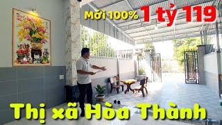 Bán nhà mới xây 1 tỷ 119 triệu đường 10m vị trí đẹp xã Trường Đông thị xã Hòa Thành Tây Ninh