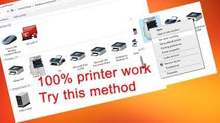 Fix All printer issues in windows 100% working