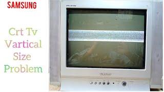 How to repair vartical size in samsung crt tv | crt tv vartical size problem / urdu / hindi Ameer tv