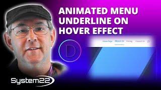 Divi Theme Menu Animated Underline On Hover Effect 