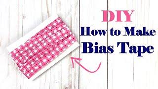 DIY How to Make BIAS BINDING or BIAS TAPE // TUTORIAL