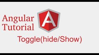 Angular 9 tutorial # Toggle element | hide and show