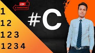 Print Number In Right Angle Triangle in C | Right Angle Triangle Print Number in C #c