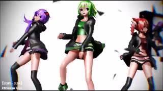 【MMD】ECHO - GUMI / dj-Jo Remix 【TDA Outlandish GUMI, Teto, Yukari】