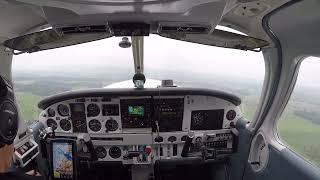 VFR Flug von Altenrhein nach Grenchen mit Pa32 Hb-PES bei marginalem Wetter.