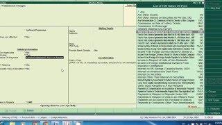 TDS Entries, Journal entries, TDS Payment Entry