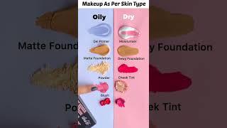 oily skin type and dry skin type makeup steps |Anjali baghel| #oilyskin #dryskin