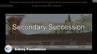 Secondary Succession, Biology Lecture | Sabaq.pk