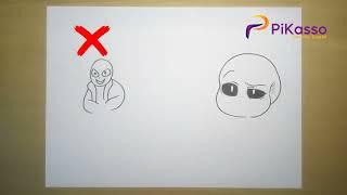 How to Draw Sans Step by Step