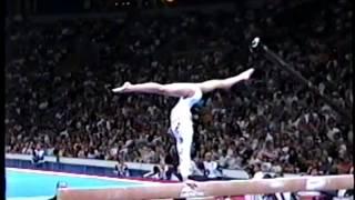 Amy Chow - Compulsory Balance Beam - 1996 Olympic Trials