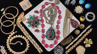 MAKE BIG MONEY w/ EASY TO FIND VINTAGE RHINESTONE COSTUME JEWELRY: GUIDE TO TRIFARI #jewelry #resale