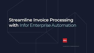 Streamline Invoice Processing with Infor Enterprise Automation