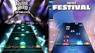 "Master of Puppets" - Fortnite Festival vs. Guitar Hero Metallica Chart Comparison