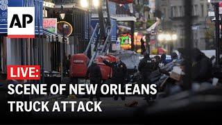 LIVE: Scene of New Orleans truck attack as FBI investigates as act of terrorism