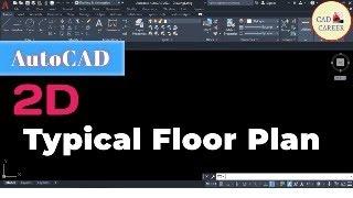 Typical Floor Plan in AutoCAD | Civil Architecture | Autocad tutorial for beginners