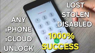 iCloud Unlock For Any iPhone Any iOS Lost/Stolen/Disabled All Success