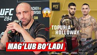 MAKS VA TOPURIYA JANGIGA VOLK VA BOSHQA UFC JANGCHILARINING FIKRI!