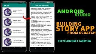 Make a Story App From Scratch | Android Studio Project Using RecyclerView