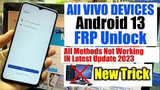 All ViVO Devices Android 13 FRP Bypass/UNLOCK (without pc) | All Vivo Google Account Remove 2023