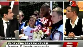 Çocuk taraftarlardan Drogba'ya yoğun ilgi