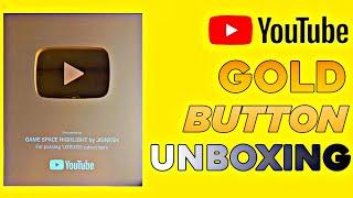 Golden Play Button Unboxing | GAME SPACE HIGHLIGHT