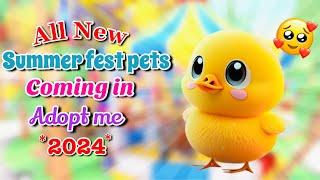 *OMG* All New Summer fest pets coming in new adopt me update (2024)