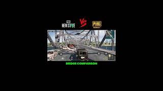 PUBG NEW STATE VS PUBG MOBILE-BRIDGE COMPARISON #shorts