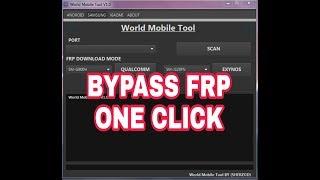 world mobile tool bypass frp one click