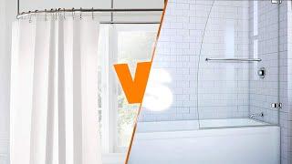 Shower Curtain vs Glass Door: Which is Best for Your Bathroom?