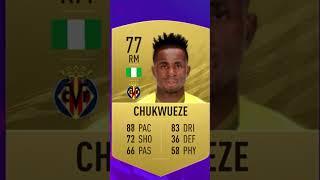 Evolution of Chukwueze on FIFA (fifa20-eafc24) #youtube #easportfc24 #chukwueze