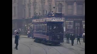 'Nottingham Tram Ride In 1902' Video Restoration [Colourised, Upscaled, FPS boosted, Added Sound]