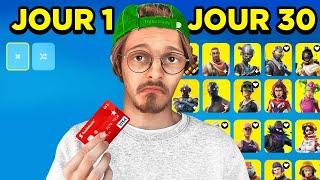 J’ai acheté toute la boutique Fortnite pendant 30 jours… (je suis ruiné)