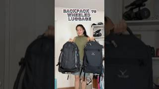 Backpack vs Wheeled Luggage: Which is BEST for Solo Travel? #youtubeshorts