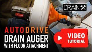 Tutorial: Drainx AutoDrive Electric Drain Cleaning Machine, 1/4" Cable | How To Use Video