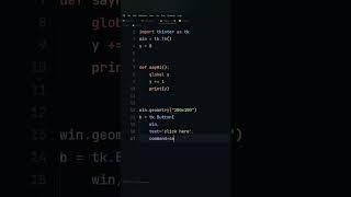 Python - Tkinter GUI onclick function #python #programming #coding