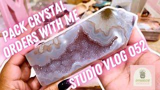 Studio Vlog 052 | Pack Crystal orders with me!