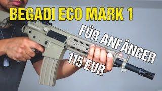 Die besonders günstige Airsoft ANFÄNGER WAFFE | Begadi Eco Mark 1 M4 | Unboxing und Review