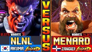 SF6 — MenaRD in Japan | Zangief vs Akuma (vs NLNL) ▰ High-Level Street Fighter 6 Gameplay