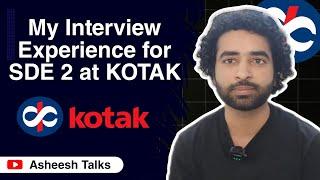 I cleared the Kotak Tech Interview | SDE-2 Interview Experience & Tips | DSA & LLD resources| java