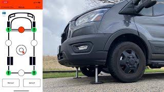 Installing European Auto-Leveling Jacks on our Ford Transit RV!  - HPC Hydraulics