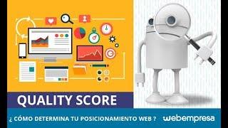 Mejorar el Quality Score: ejemplo Webempresa