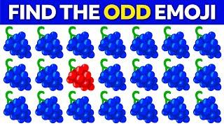 FIND THE ODD EMOJI OUT in this Odd Emoji Puzzle! | Odd One Out Puzzle | Find The Odd Emoji Quizzes