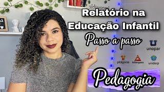 Como fazer o relatório de estágio na educação infantil - #estágio #anhanguera #unopar #uniderp