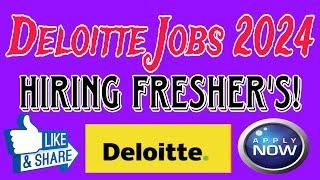 Deloitte Off Campus 2024  Hiring for Freshers as Financial Risk Executive