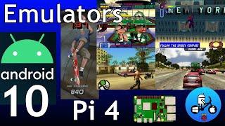 Great Emulation Android 10 Raspberry Pi 4. Dreamcast, PSP, N64 & PS1.