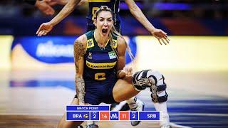 Thaisa Menezes Played the Match of Her Career Against Serbia !!! Women's VNL 2023